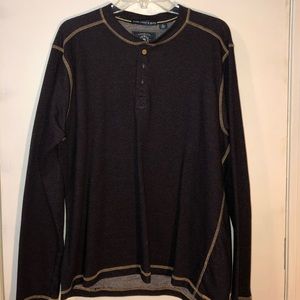 Stone washed and beaten long sleeve